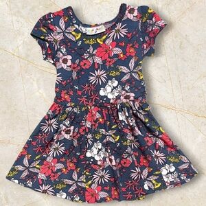 Dot Dot Smile Tropical Midnight Bloom Cap Dress Girls Size 2T Toddler Purple